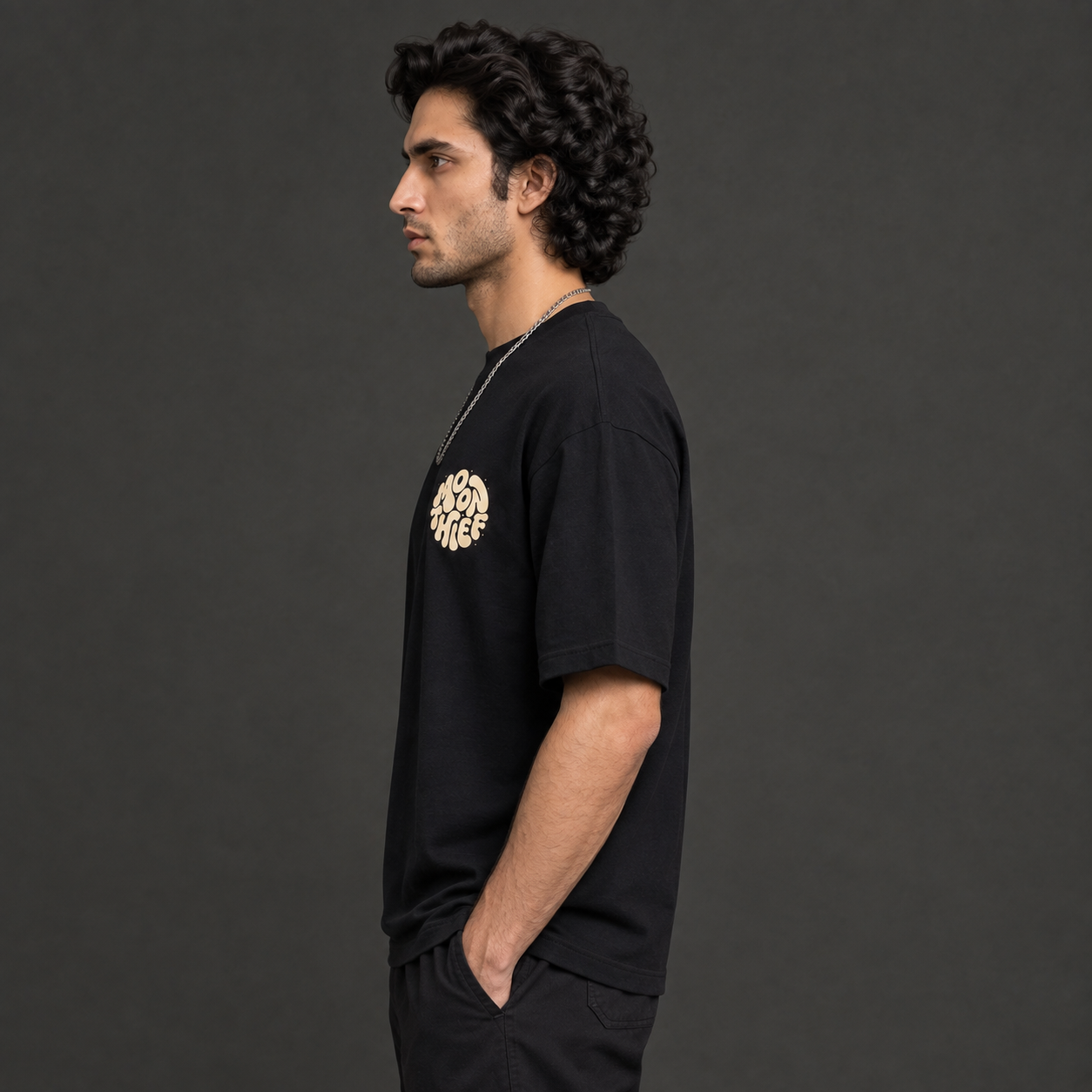 Premium Oversized Graphic T-Shirt –Black