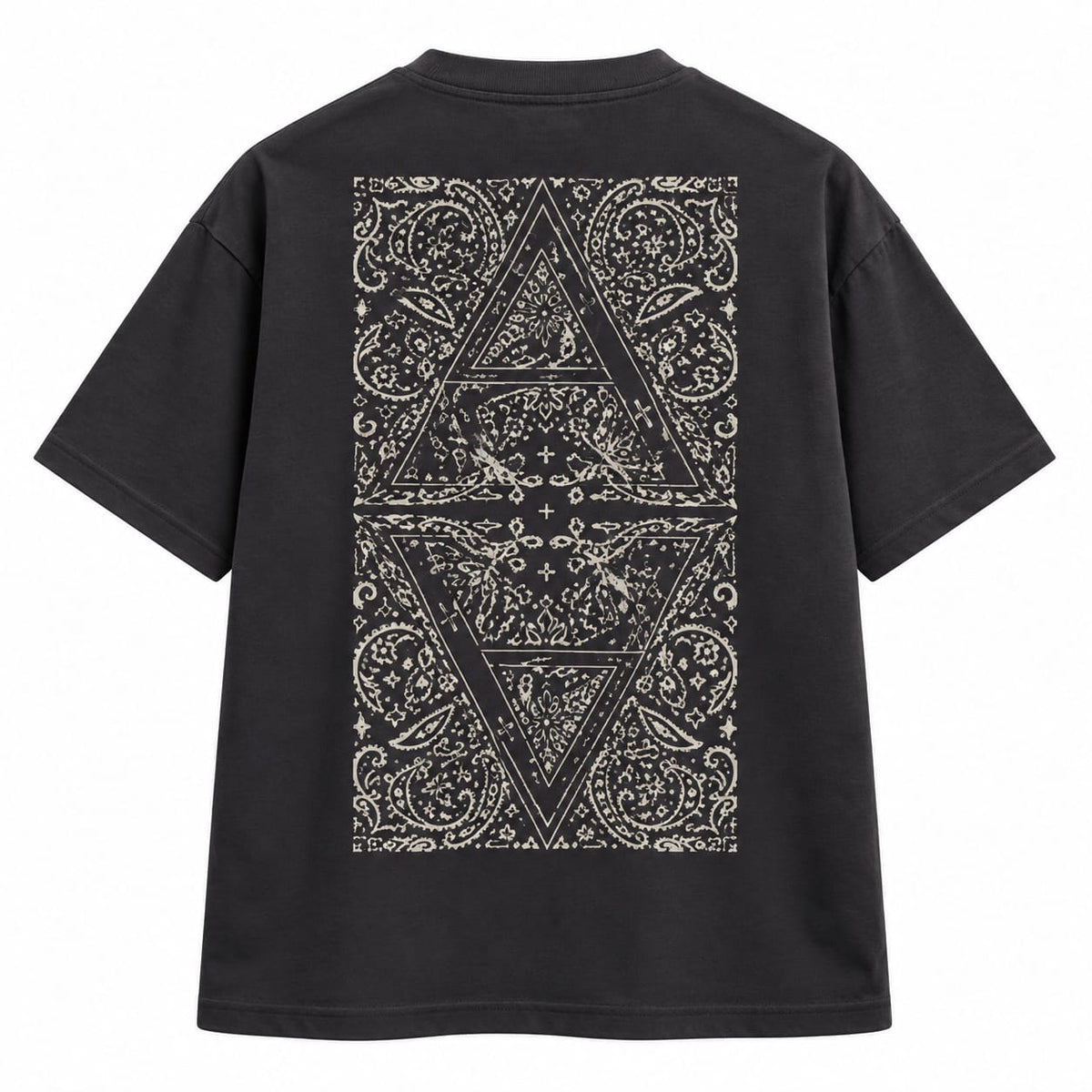 Charcoal Oversized T-shirt printed