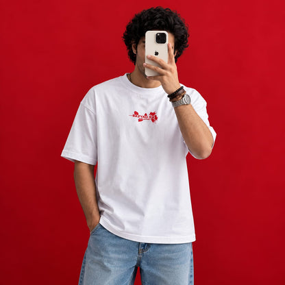 Urban Bloom Graphic Oversized T-Shirt