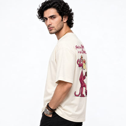 White Oversize printed tshirt