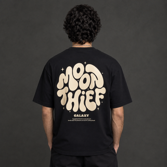 Premium Oversized Graphic T-Shirt –Black