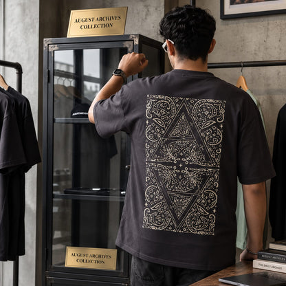Charcoal Oversized T-shirt printed