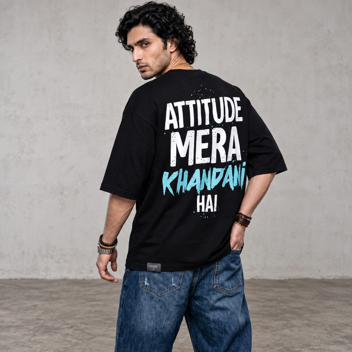 Attitude Mera Khandani Hai – Oversized Graphic T-Shirt