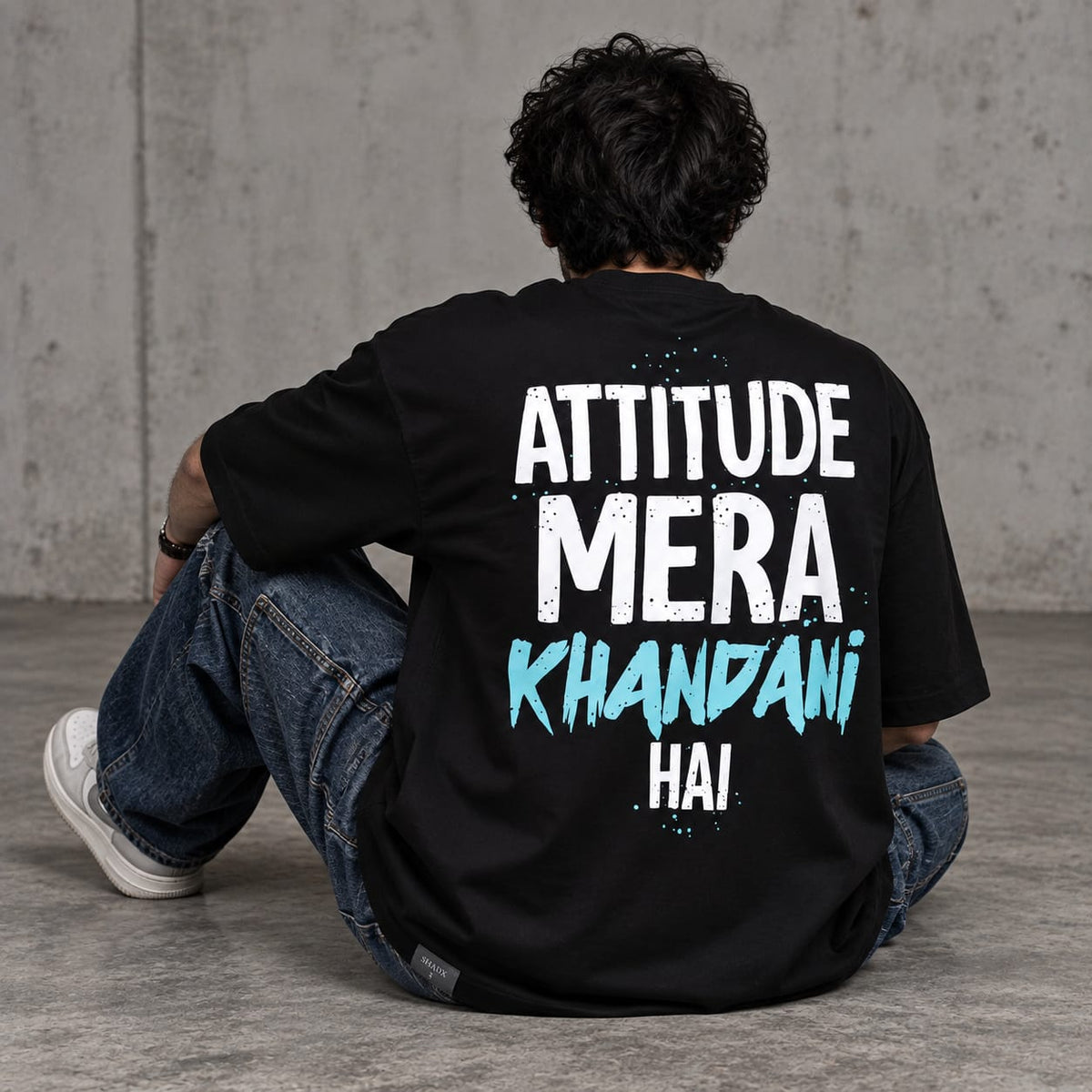 Attitude Mera Khandani Hai – Oversized Graphic T-Shirt