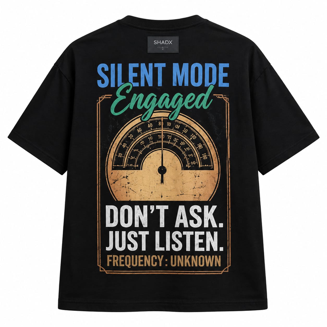 Silent Mode Oversized Graphic T-Shirt
