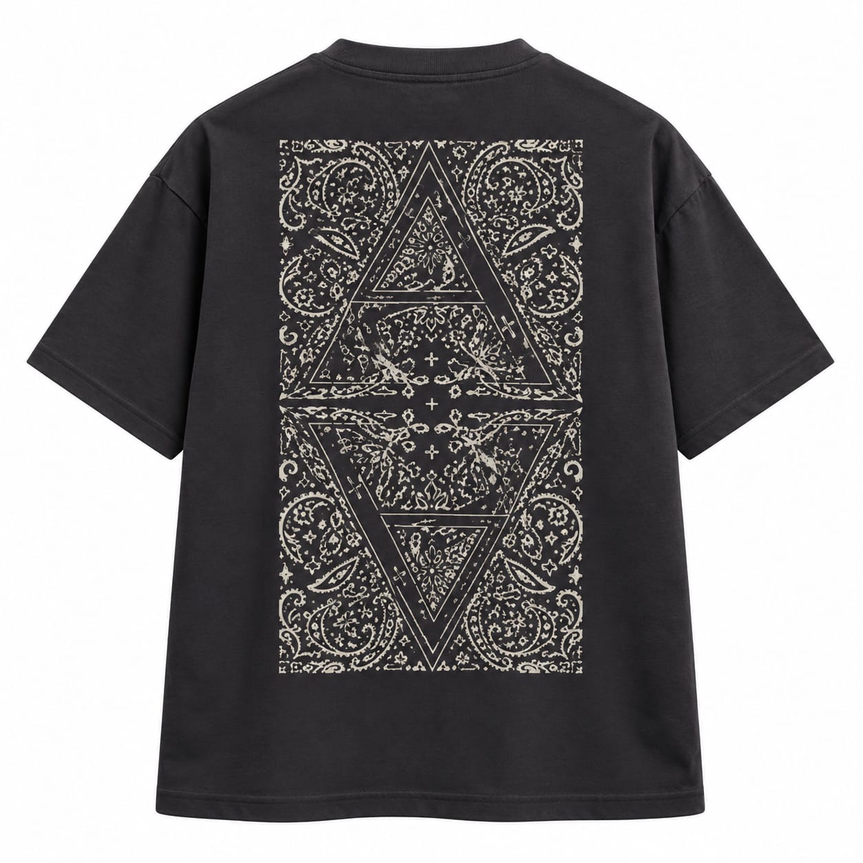 Charcoal Oversized T-shirt printed