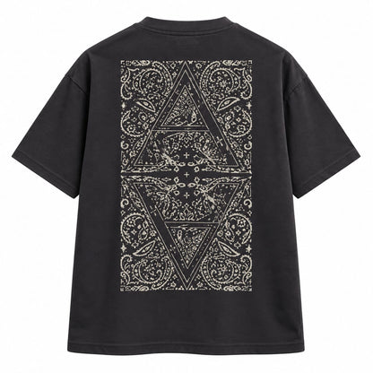 Charcoal Oversized T-shirt printed