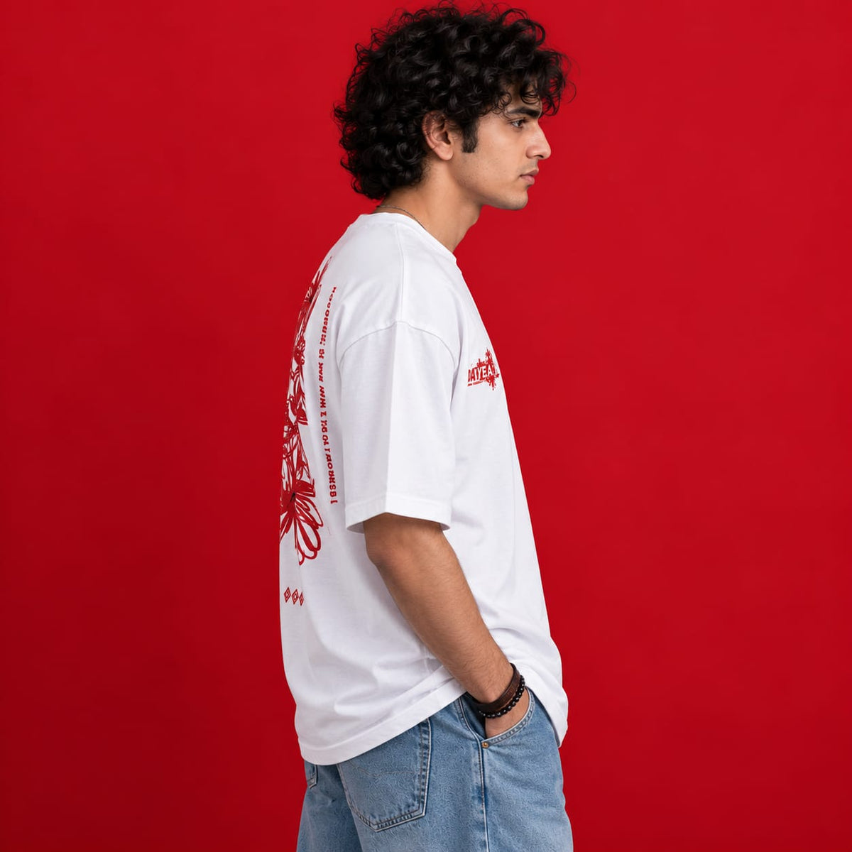 Urban Bloom Graphic Oversized T-Shirt